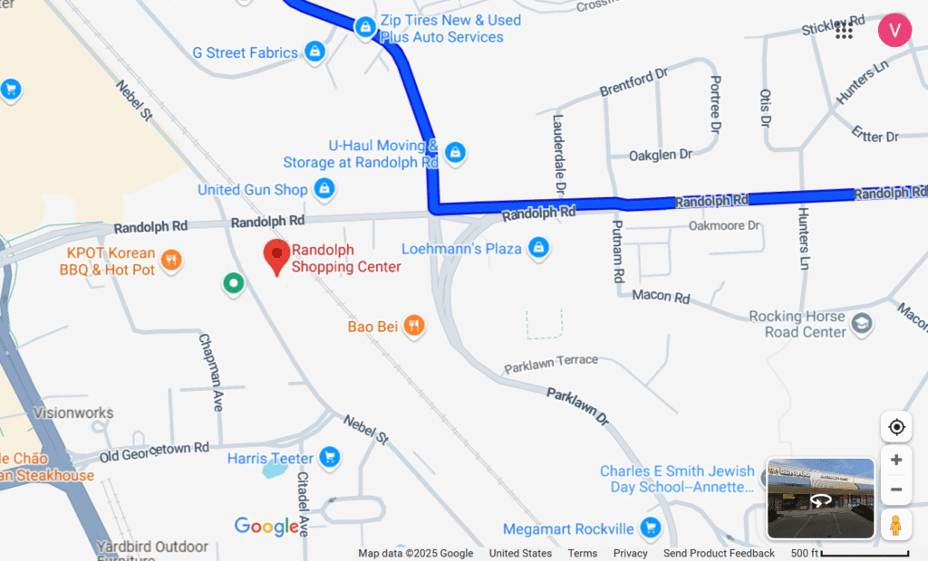 Randolph Shopping Center Google Maps